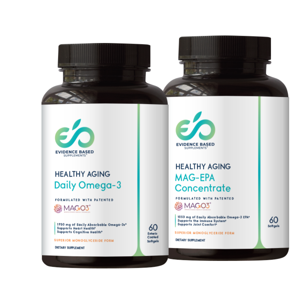 Evidence Based EB Supplements MAG-O3 monoglyceride omega-3 epa dha fish oil healthy aging supplements